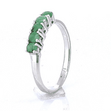 Anillo De Plata Con Esmeralda