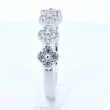 Anillo De Plata Con Circonia Flores