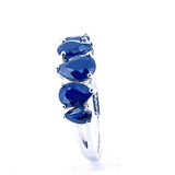 Anillo Con Piedras Preciosas De Plata