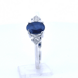 Anillo Con Piedras Preciosas De Plata