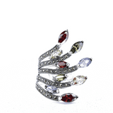 Anillo De Plata Con Marquesita