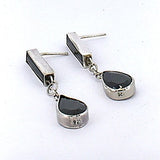 Arete De Plata Gota Con Circonia