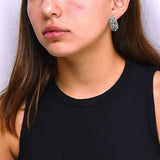 Aretes De Plata Marquesita Con Circonia