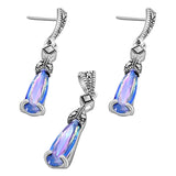 Juego De Plata Con Marquesita Negro