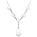 Collar de Plata con Perlas y Circonia