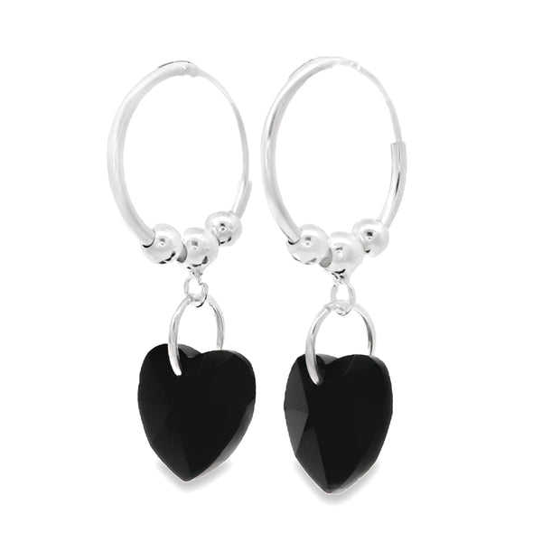 Arracada de Corazon Negro