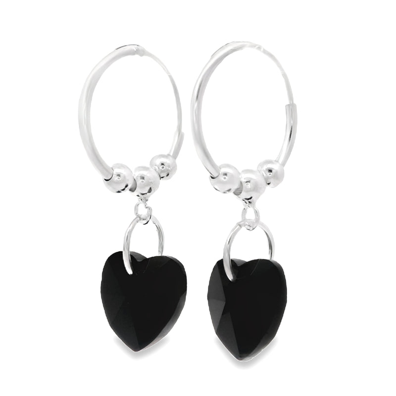 Arracada de Corazon Negro
