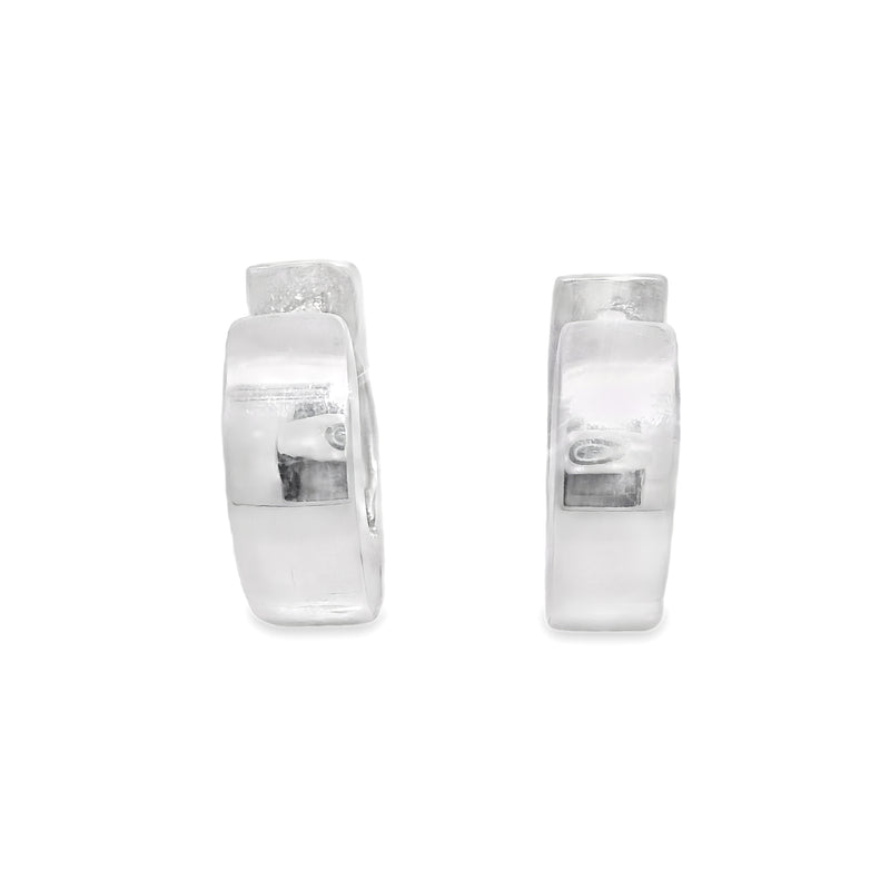 Arete de Plata Lisa