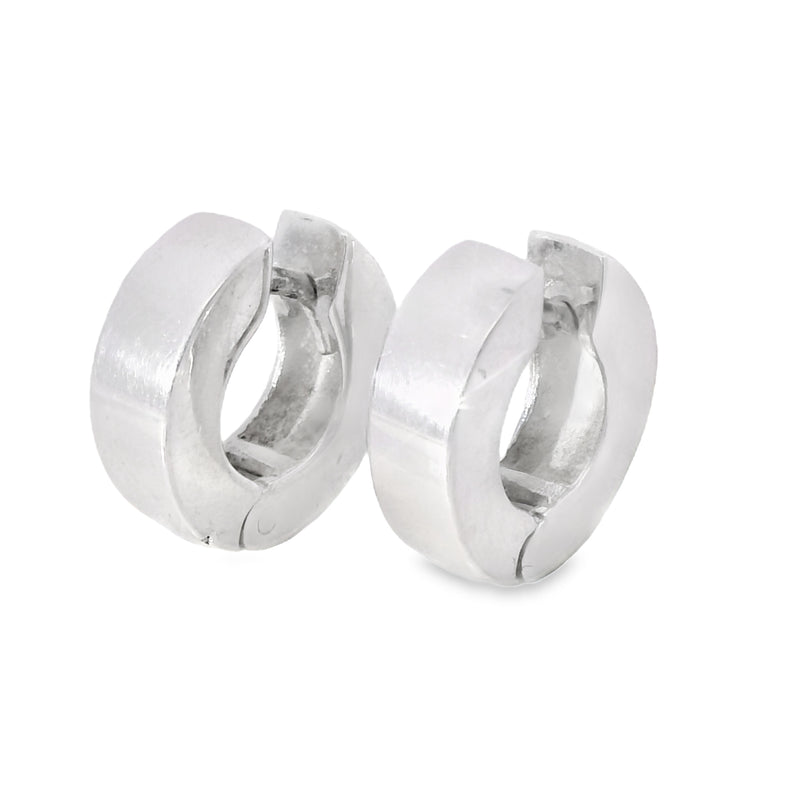 Arete de Plata Lisa