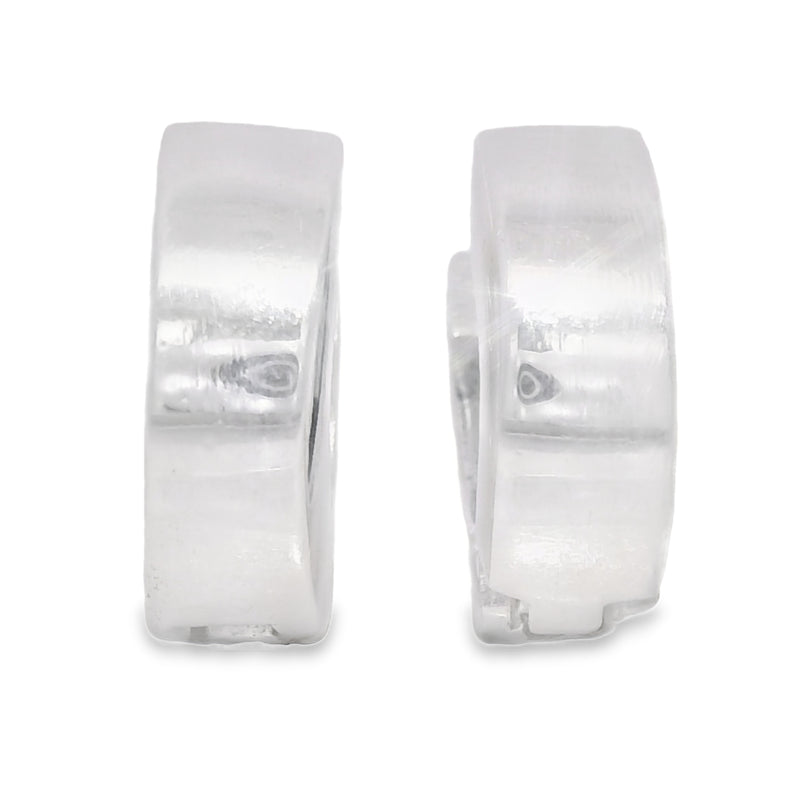 Arete de Plata Lisa