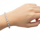 Brazalete de Circonia Trenzado