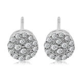 Aretes De Rueda Plata Con Circonia