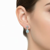 Arracada Sofía de Topaz Azul