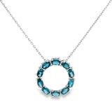 Collar Margarita De London Blue Topaz London Blue Topaz