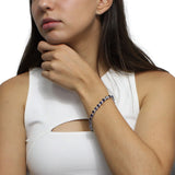 Pulsera Piedra Natural Ovalo con Circonias