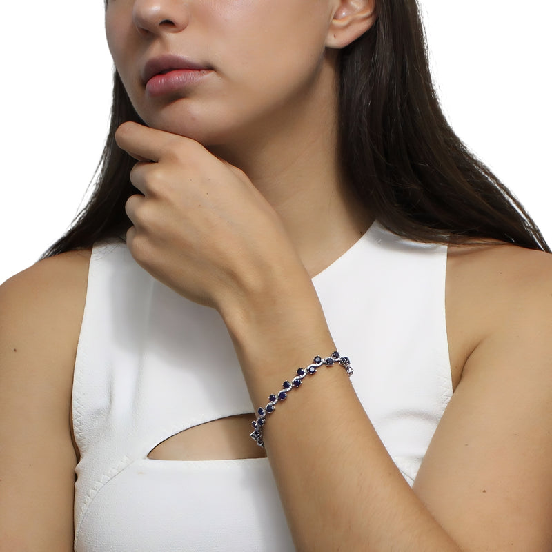 Pulsera Piedra Natural Circulos con Circonia