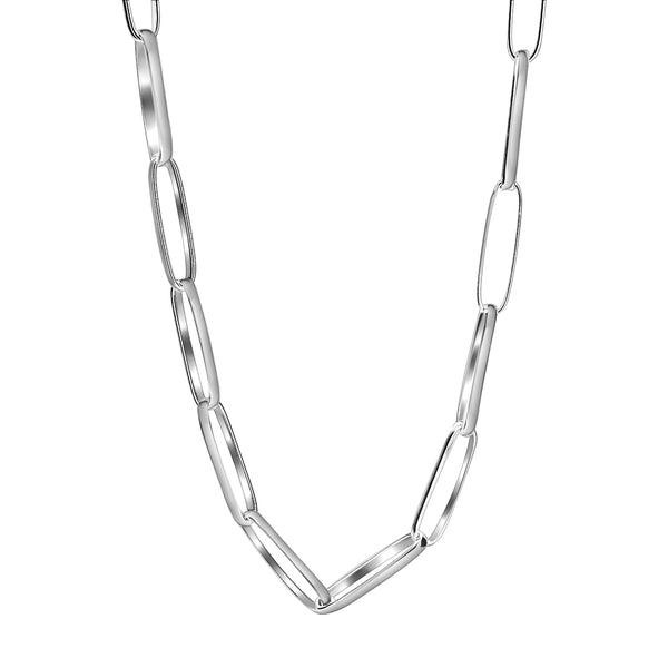 Cadena Clip De Plata 45 cm