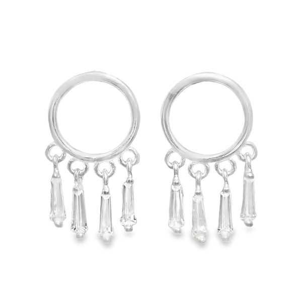Arete de Plata con Ciconia de Circulo