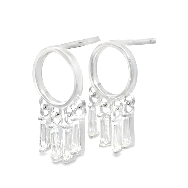 Arete de Plata con Ciconia de Circulo