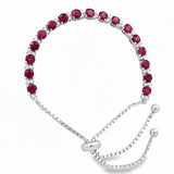 Pulsera De Piedras Preciosas Rubí