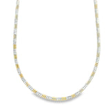 Cadena Tipo Gargantilla De Plata Dorado