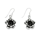 Arete de Plata con Flor Pavonada