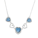 Collar de Circonia con Corazones