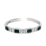 Brazalete de Piedra Natural con Circonias Zafiro