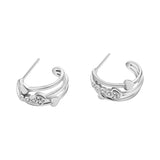 Arracadas De Triple Aro Con Corazones