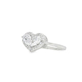 Anillo Circonia de Corazón Rosa / 6