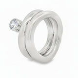 Anillo Con Piedra Solitaria