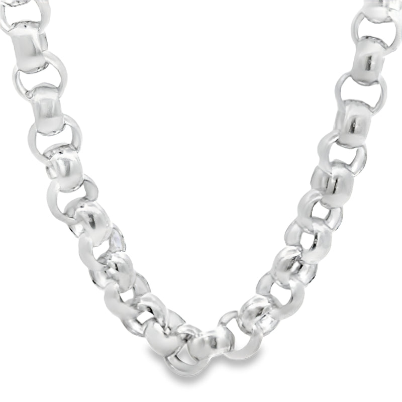 Collar Argolla Redonda de Plata Lisa