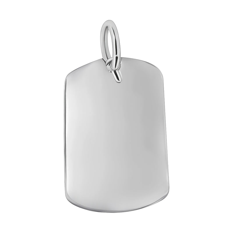 Dije Tipo Placa Militar De Plata