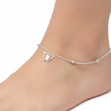Tobillera con Mariposa de Plata