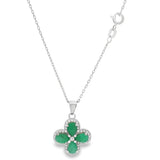 Collar Gladiola de Esmeralda Esmeralda
