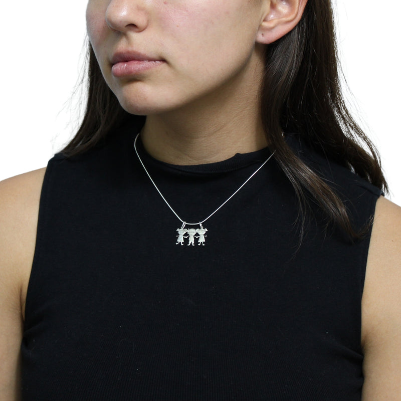 Dije De Dos Niñas Un Niño