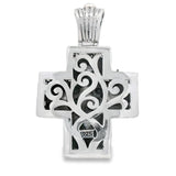 Cruz Grande de Plata con Piedras