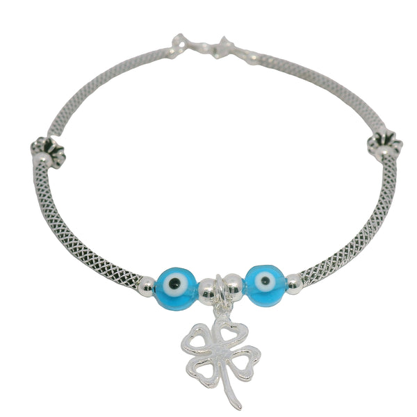 Pulsera Rigida con Ojo y Trebol