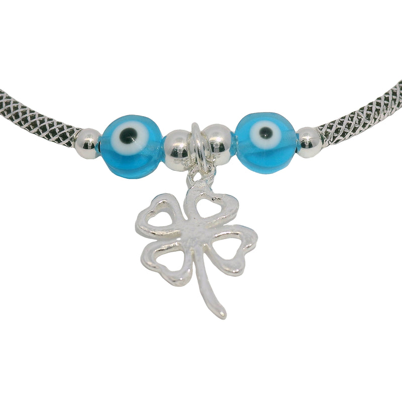 Pulsera Rigida con Ojo y Trebol