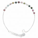 Pulsera de Plata con Piedras Tourmalina