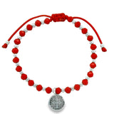 Pulsera de San Benito con Cuencas de Plata Negro