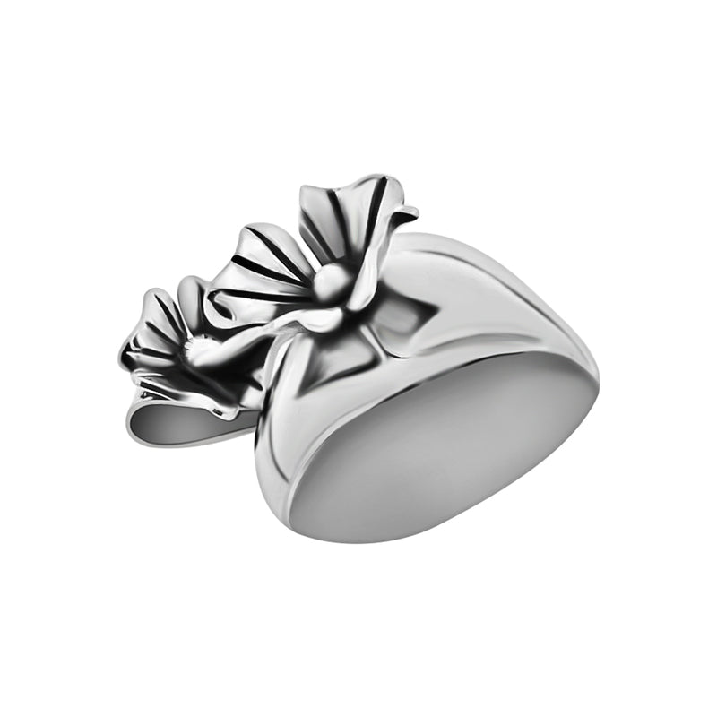 Dije De Corazón De Globo Con Flores