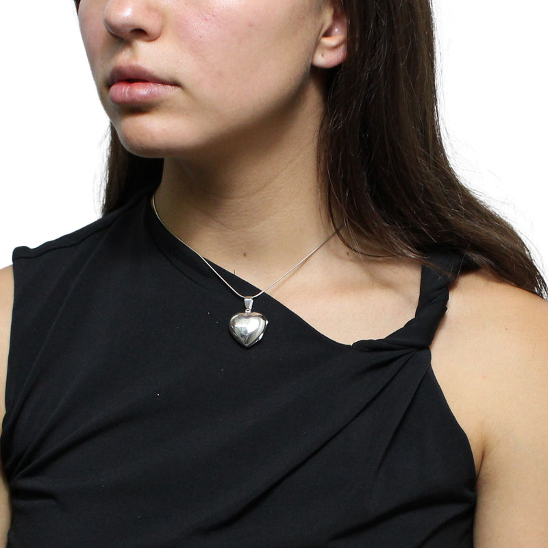 Relicario De Corazón Aplanado