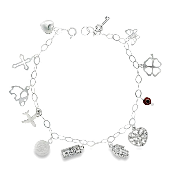 Pulsera de Suerte y Proteccion de Plata