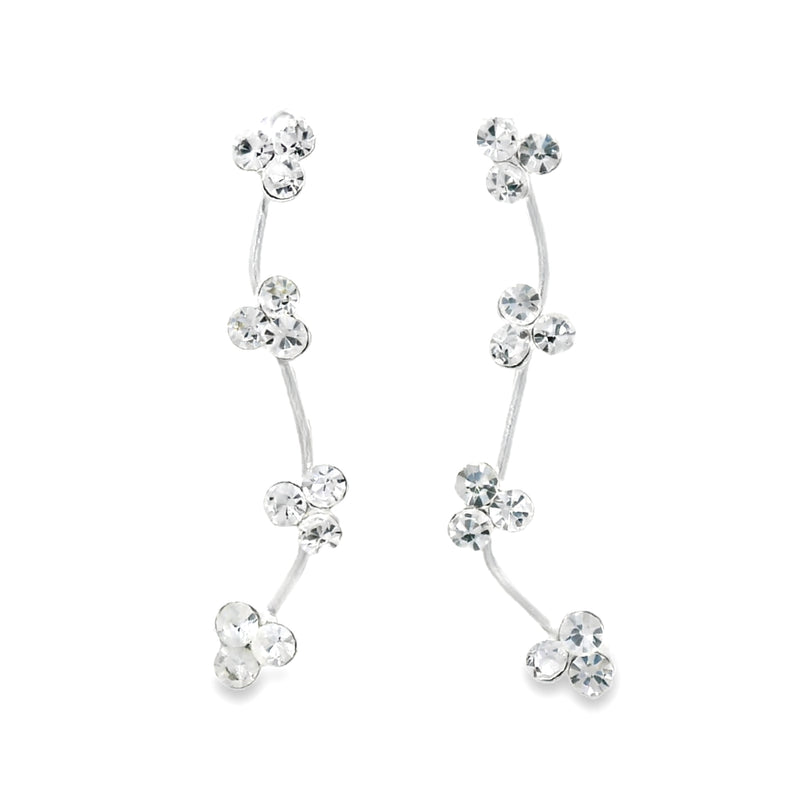 Arete Trepador 4 treboles Negro