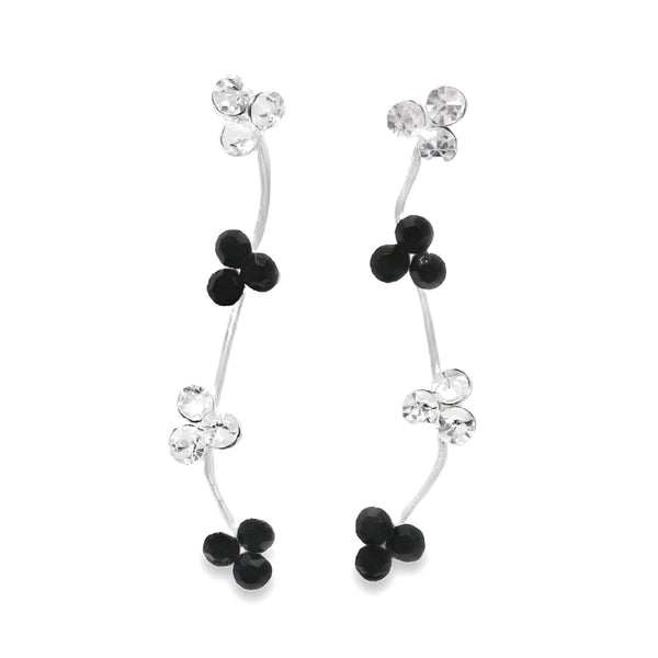 Arete Trepador 4 treboles Negro