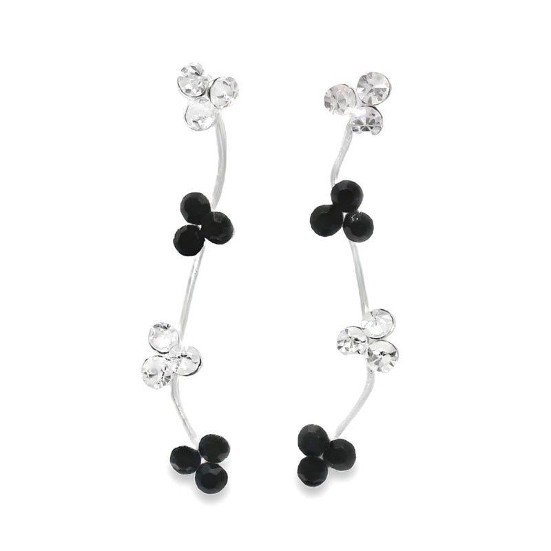 Arete Trepador 4 treboles Negro