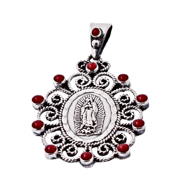 Medalla De Flor De La Virgen De Guadalupe