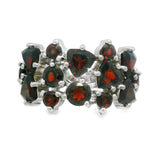 Anillo Piedra Granate Natural 8
