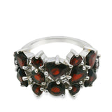 Anillo Piedra Granate Natural 8